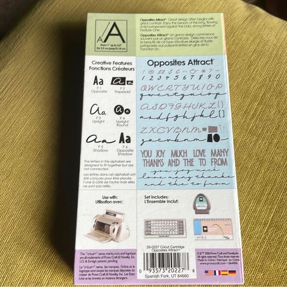 Opposites Attract Cricut Cartridge - Picture 4 of 5
